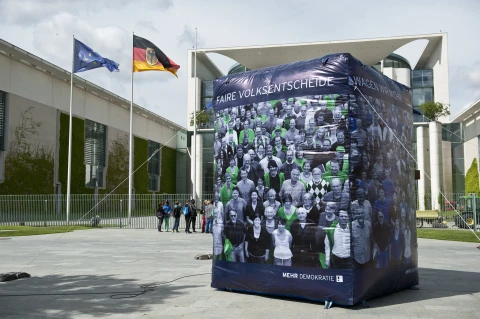 Werbeblock, faire Volksentscheide