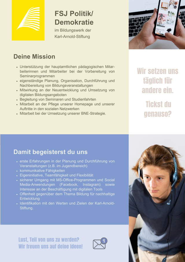 Bildungswerk, FSJ Politik/Demokratie, Mission