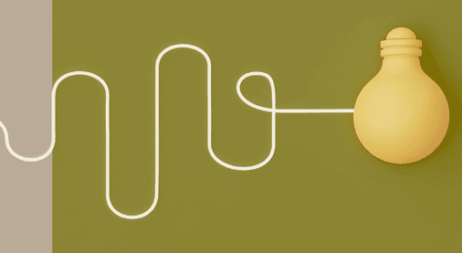 Symbolbild einer leuchtenden Glühbirne als Sinnbild für Ideen und Künstliche Intelligenz